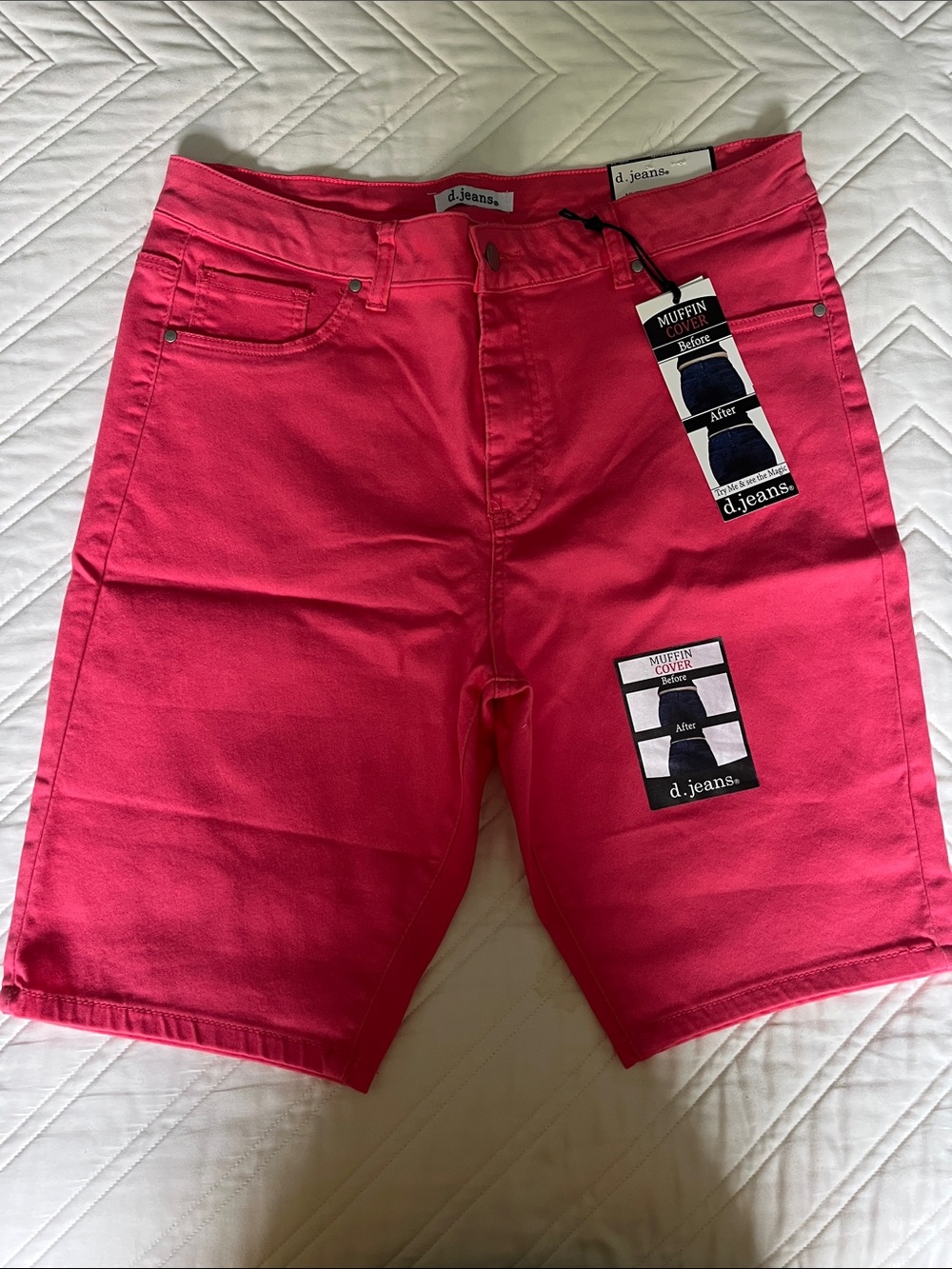 d. jeans women’s Hot Pink Stretch Cotton Shorts